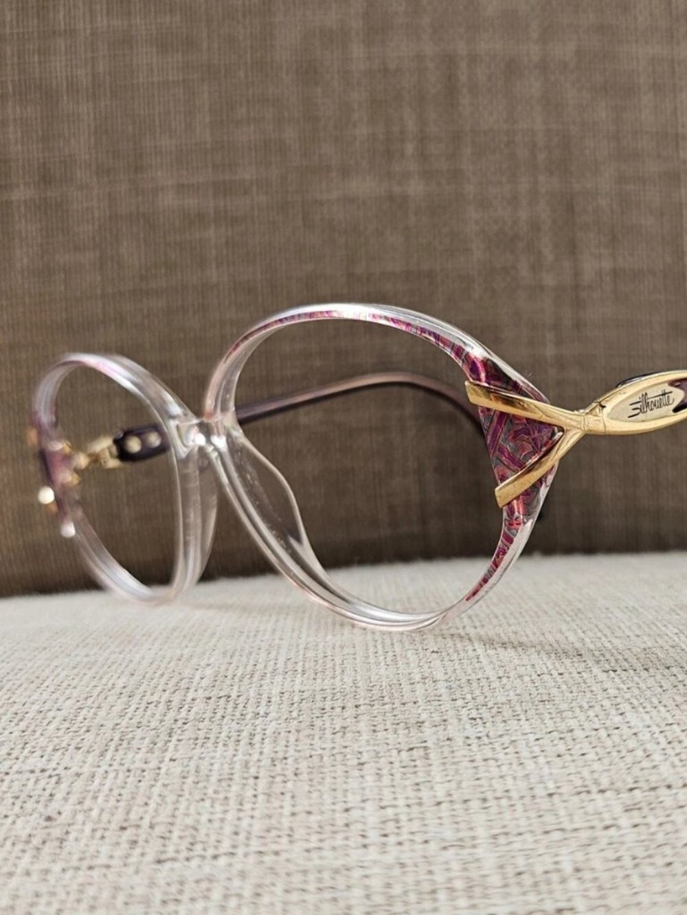 Silhouette Women Eyeglasses/Sunglasses Frame Purple/Clear Glasses Made Austria